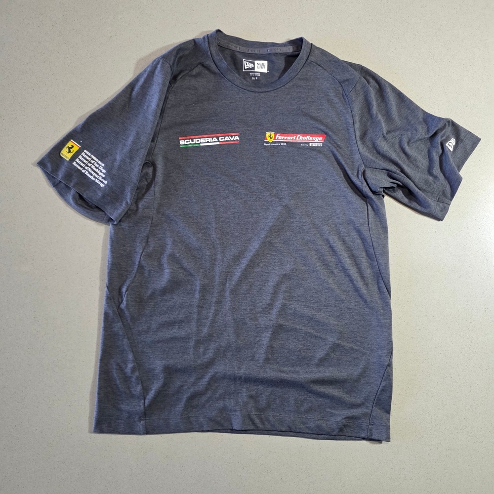 New Era Ferrari Challenge North America 2020 Gray Performance T-Shirt Small